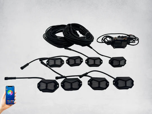 8 COUNT - ROCK LIGHT KIT