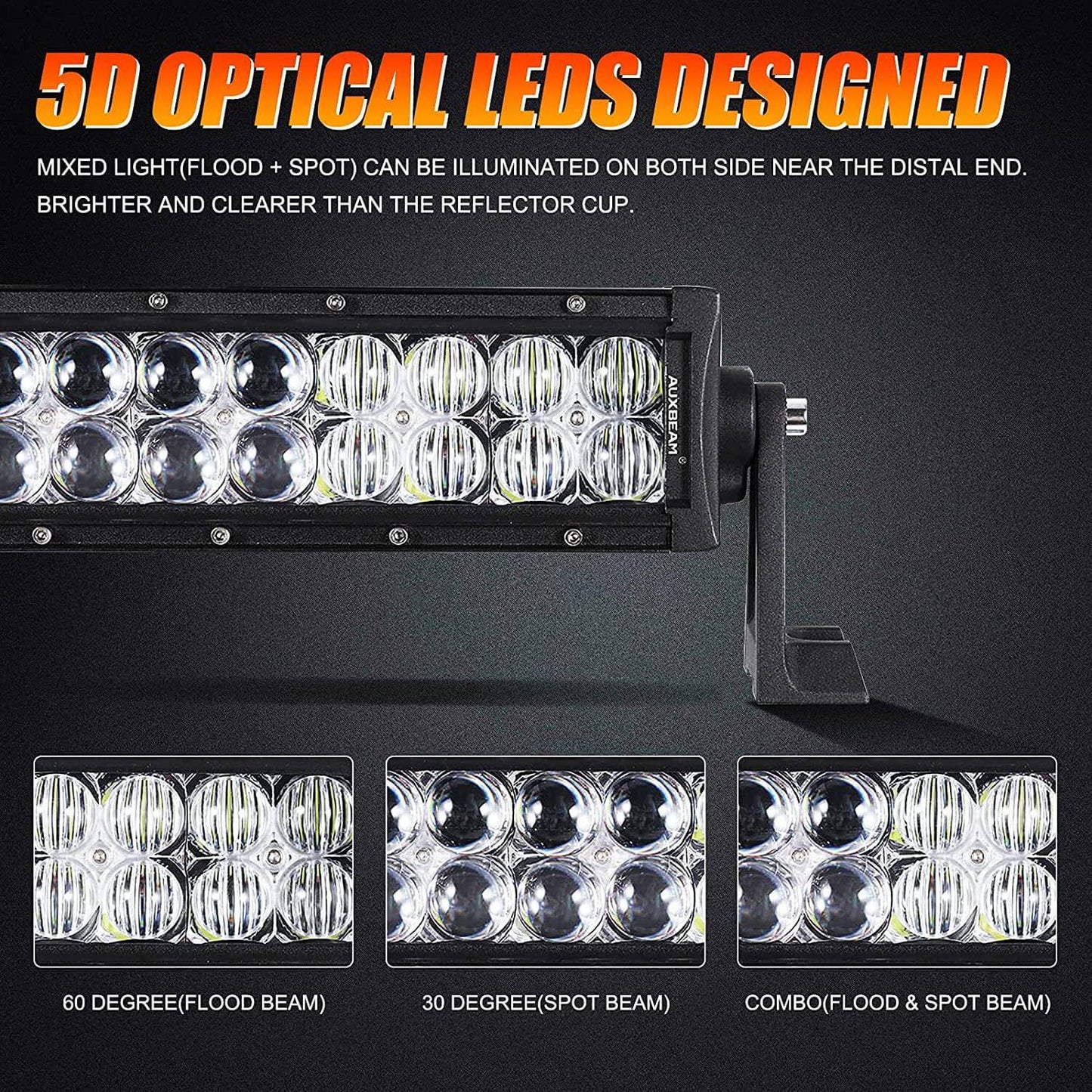 42 INCH 5D SERIES COMBO BEAM STRAIGHT DOUBLE ROW LED LIGHT BAR