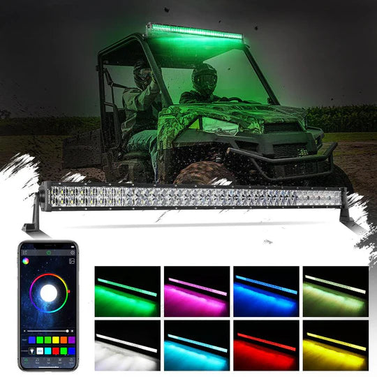 42 INCH V-PRO SERIES STRAIGHT RGBW COLOR CHANGING LED LIGHT BAR