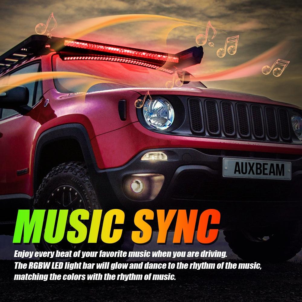 42 INCH V-PRO SERIES STRAIGHT RGBW COLOR CHANGING LED LIGHT BAR