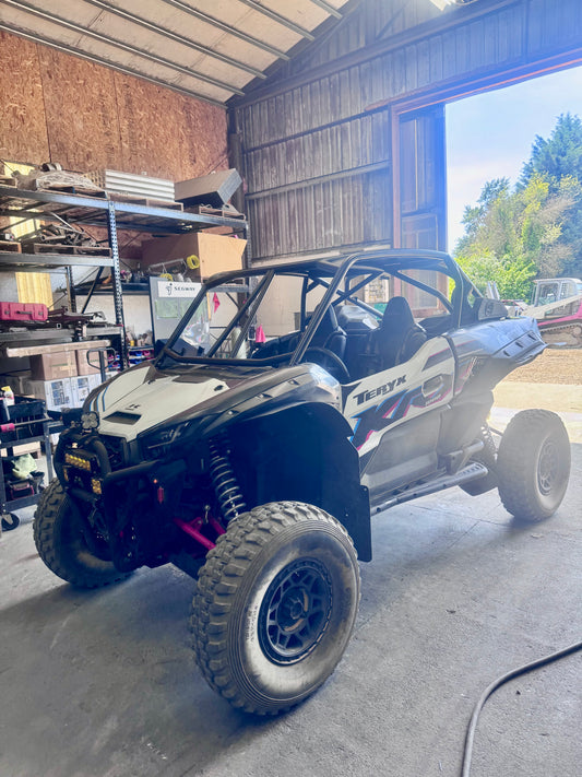 kawasaki teryx krx roll cage installed fabrication shop harrisburg oregon