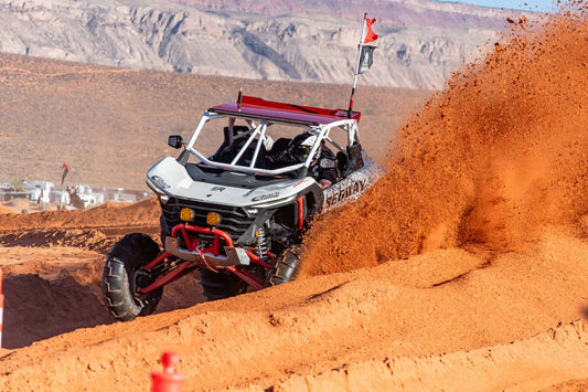 segway super villain racing with super villain roll cage in the dunes